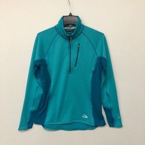 LL Bean Women Pullover Fleece Sweater Top Size Medium Polyester Blend M035 -25